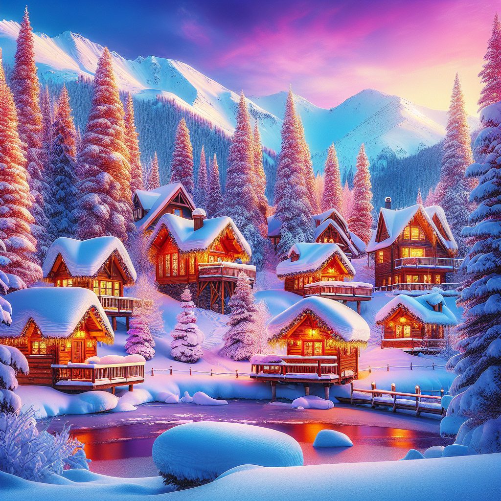Aspen Snow Retreats Surrounded by Winter Landscapes