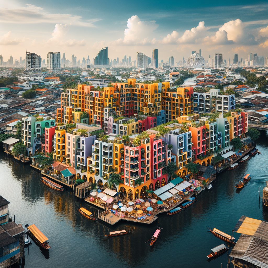Bangkok Riverside Suites with Floating Market Proximity