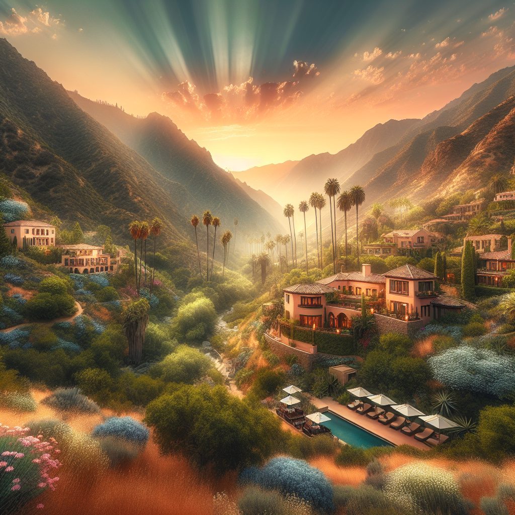 California Canyon Villas with Sunset Ridge Views