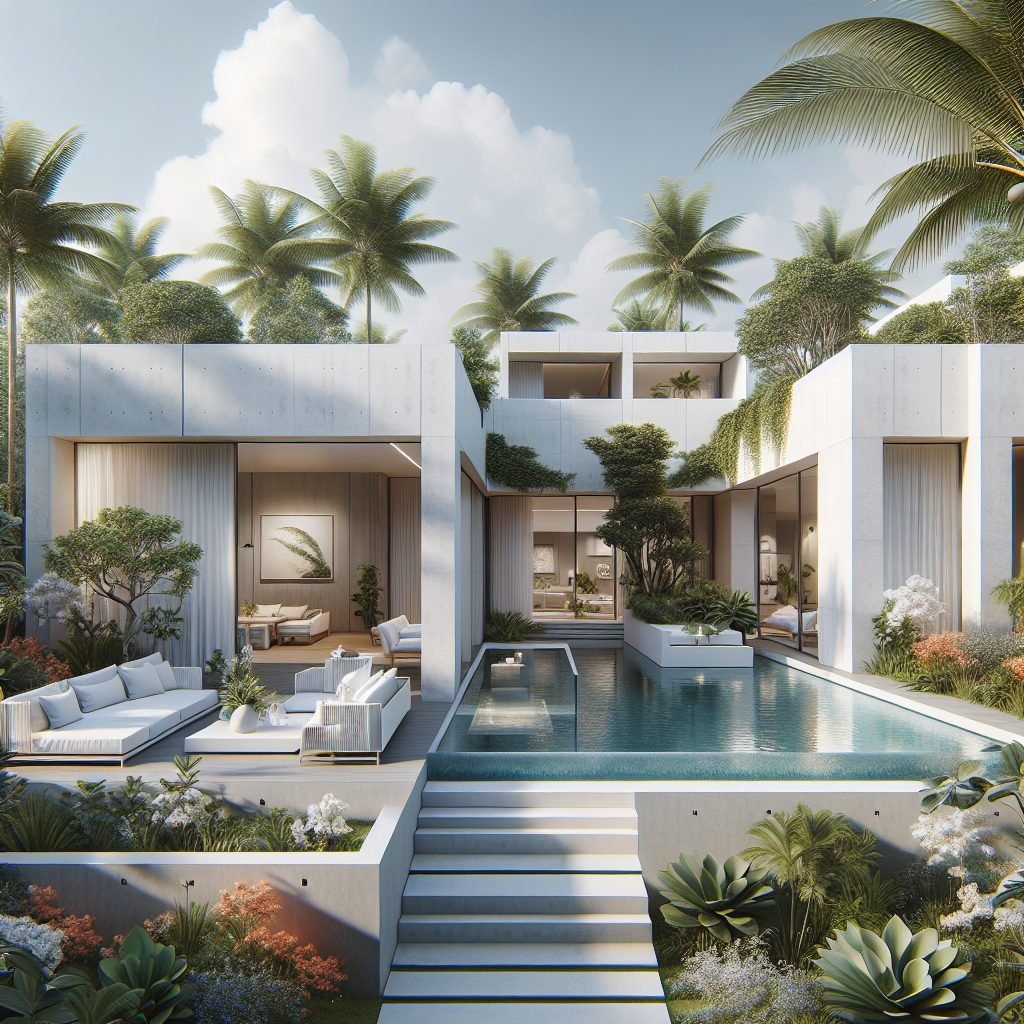 Chic Minimalist Villas With Sophisticated Tropical Charm