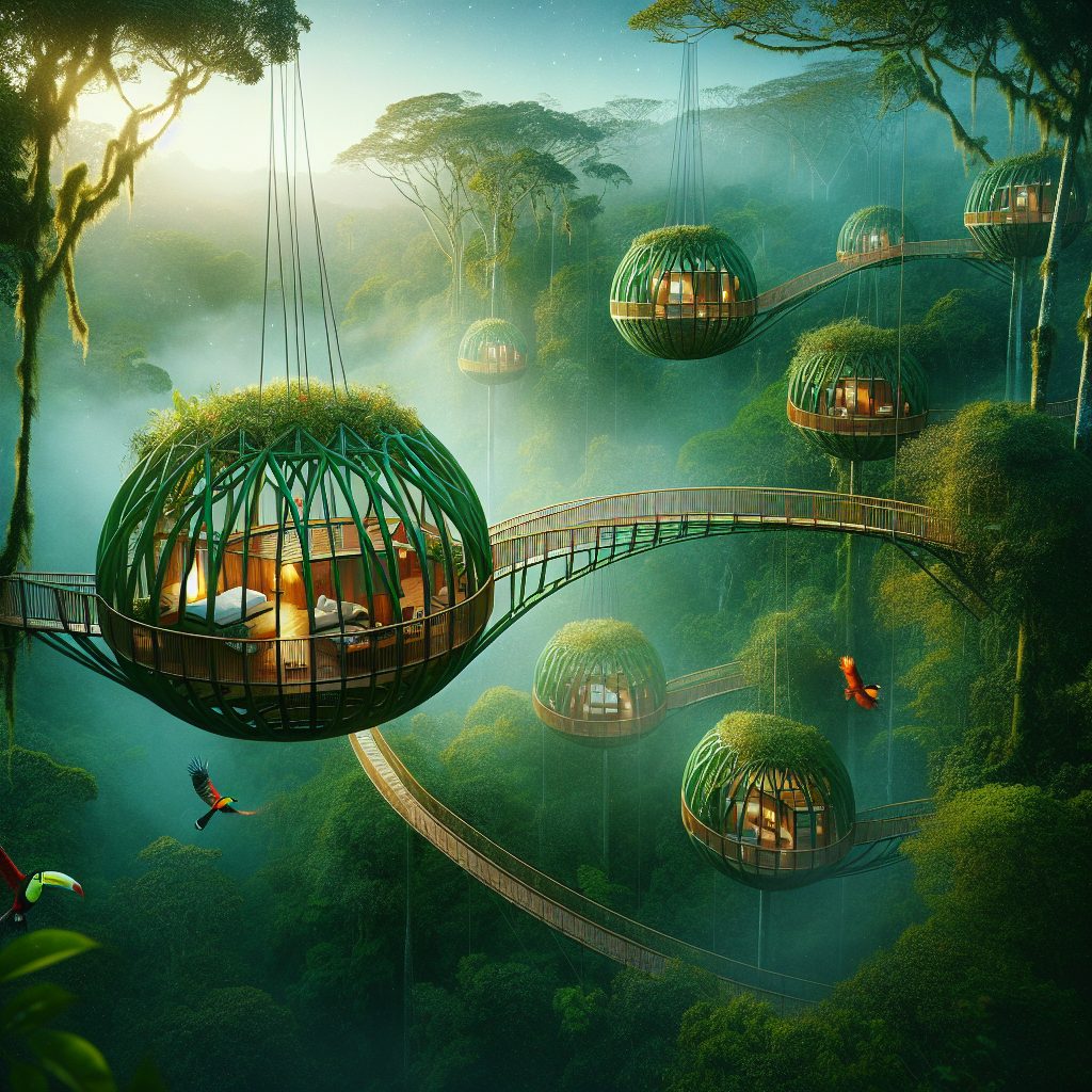 Costa Rica Canopy Villas Suspended Above Rainforest Floor