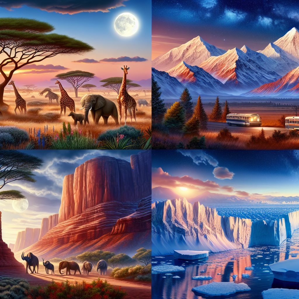 Discovering Natural Attractions Across Continents with Unique Beauty