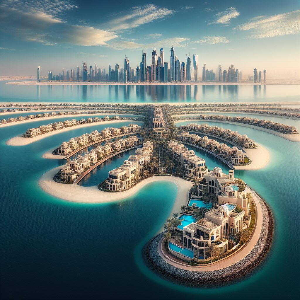 Dubai Crescent Villas Facing Palm Island Horizon