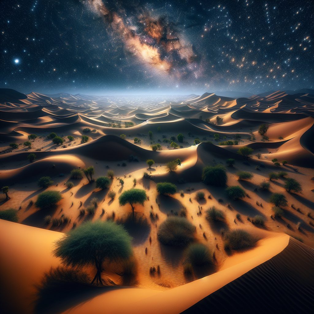 Dubai Desert Sanctuaries Beneath Starry Sky