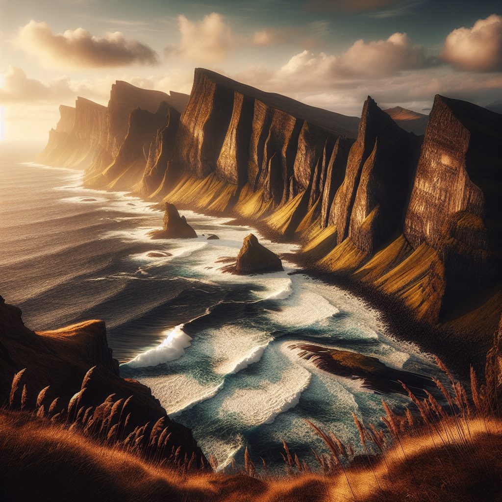 Exploring Dramatic Coastlines with Cliffs and Ocean Horizons