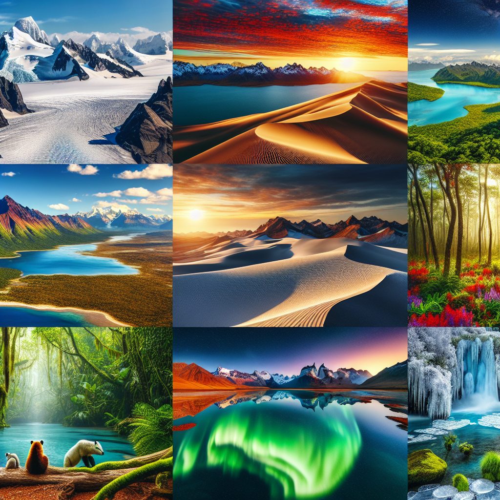 Exploring Regions with Diverse Natural Landscapes