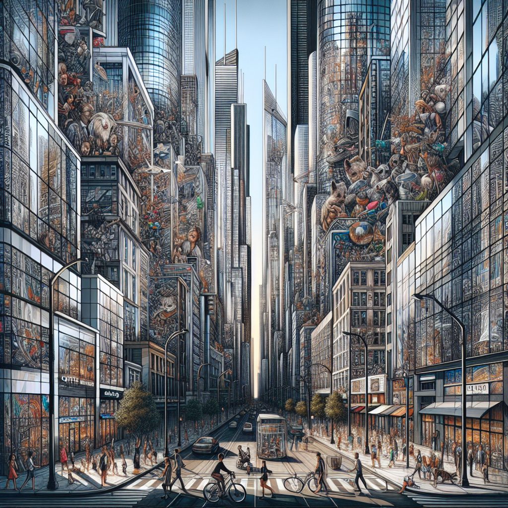 Exploring Urban Cities with Skyscrapers and Modern Lifestyle