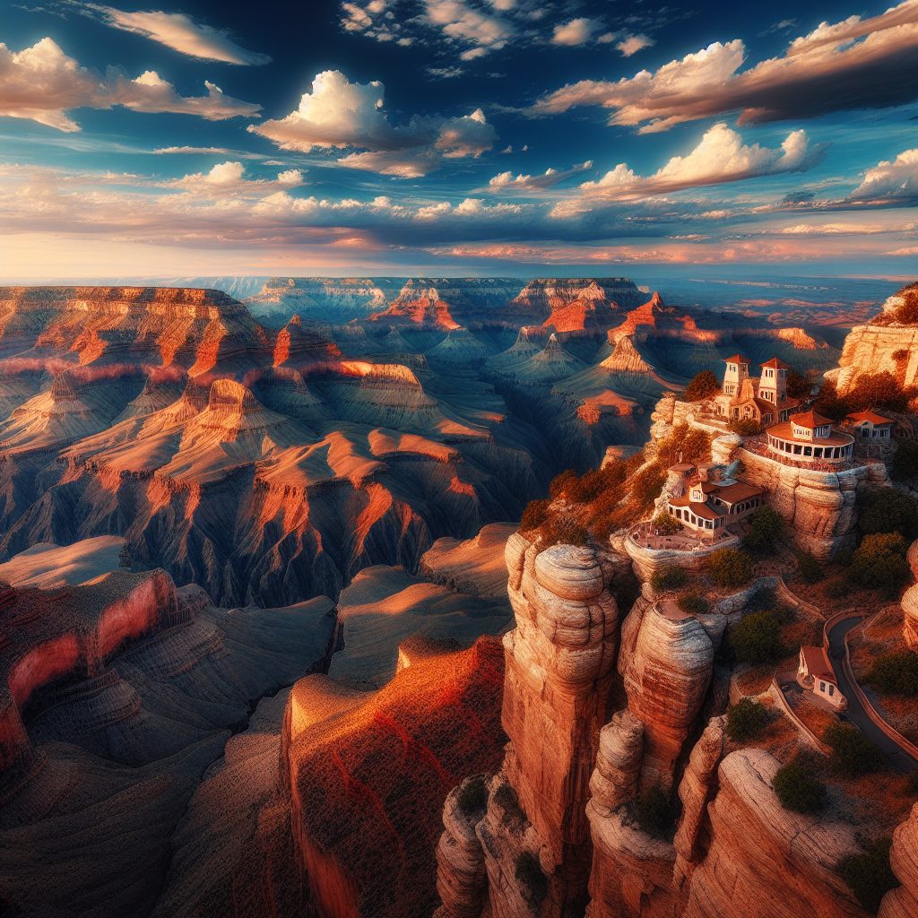 Grand Canyon Edge Sanctuaries with Vast Views