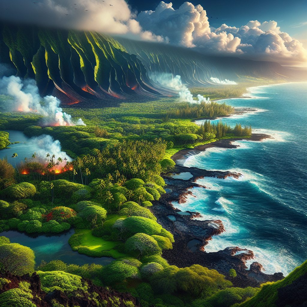 Hawaii Coastal Sanctuaries Near Lava Shorelines
