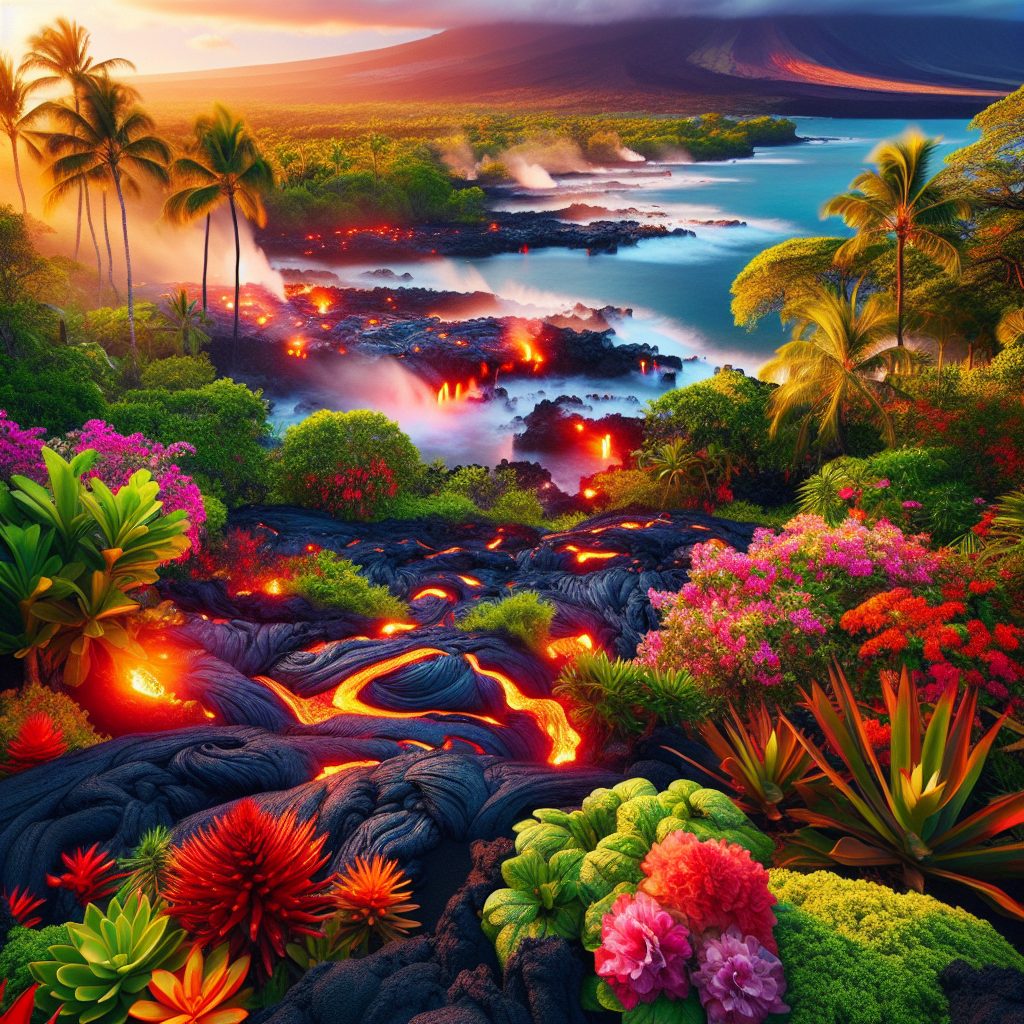 Hawaii Island Escapes Near Lava Landscapes