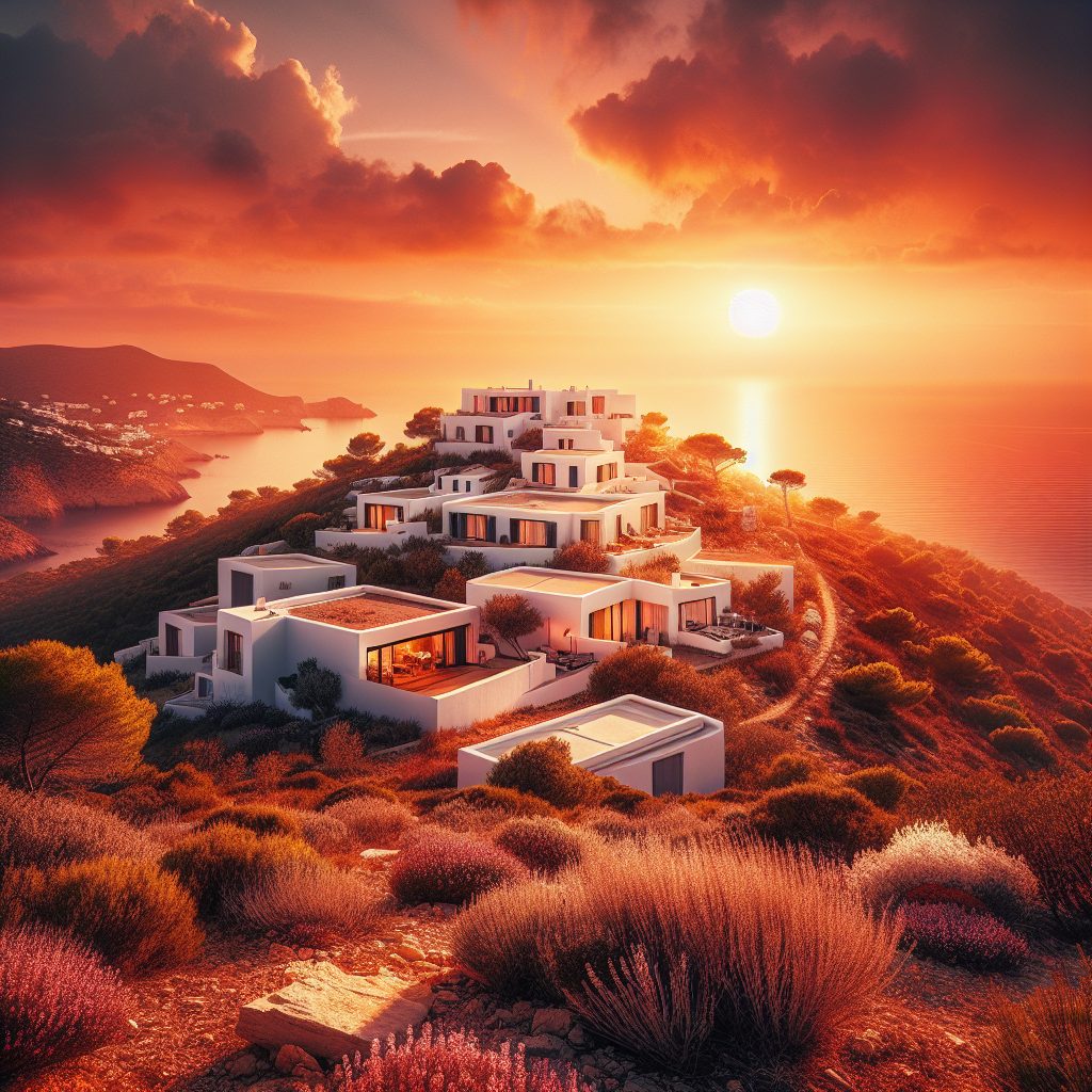 Ibiza Sunset Ridge Villas Facing Open Horizon