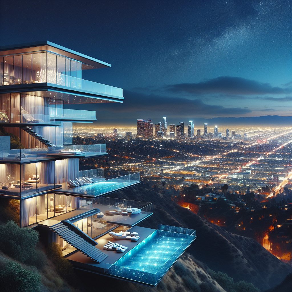 Los Angeles Glass Villas with Infinity City Views