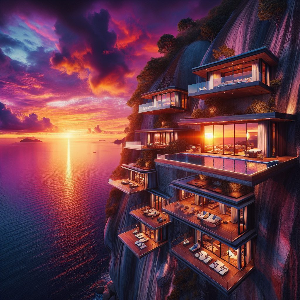 Luxury Cliffside Villas With Spectacular Sunset Scenes