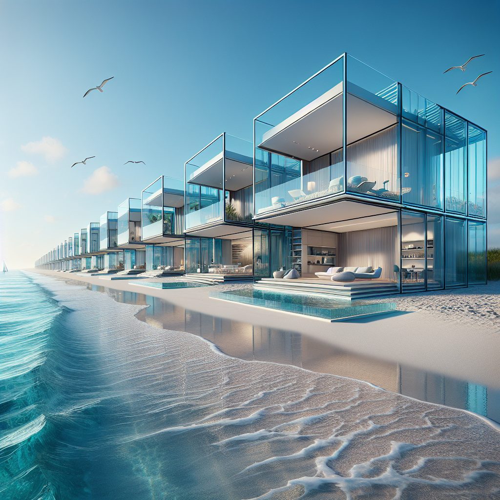 Miami Glass Beach Villas Facing Atlantic Waves