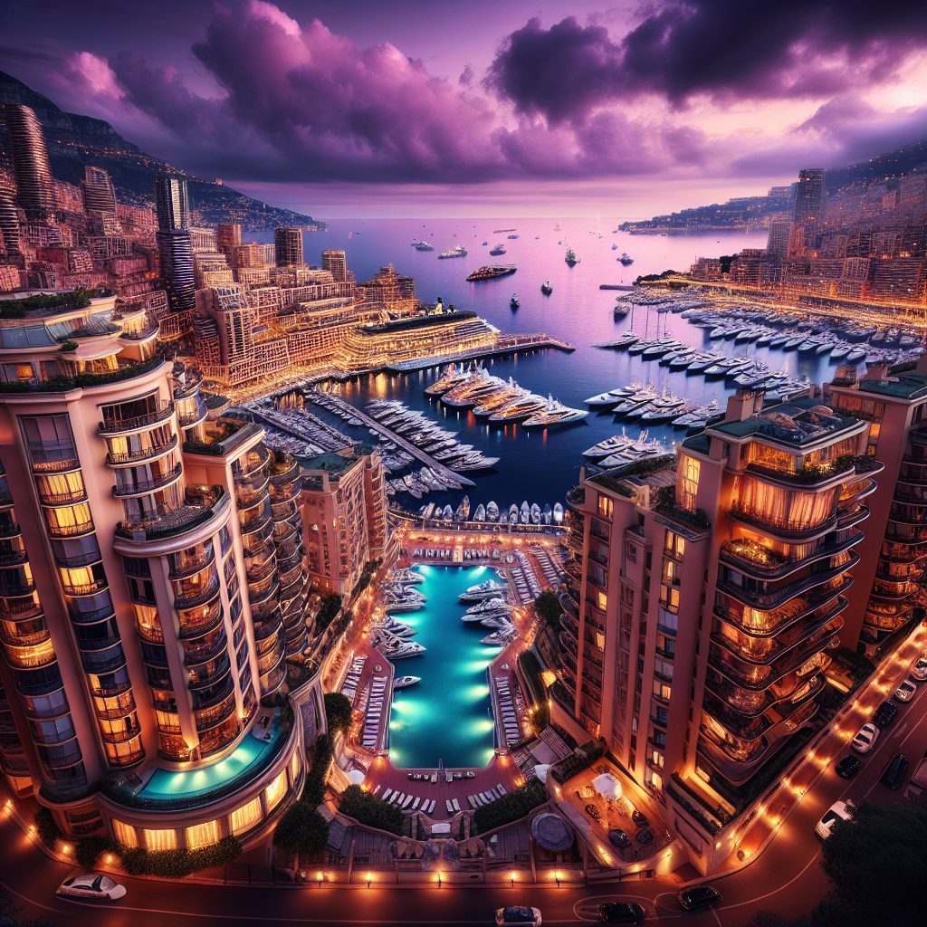 Monaco Skyline Suites with Harbor Glow