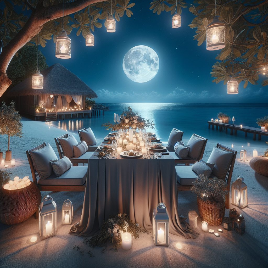 Moonlit Resorts With romantic dinners and private shoreline charm