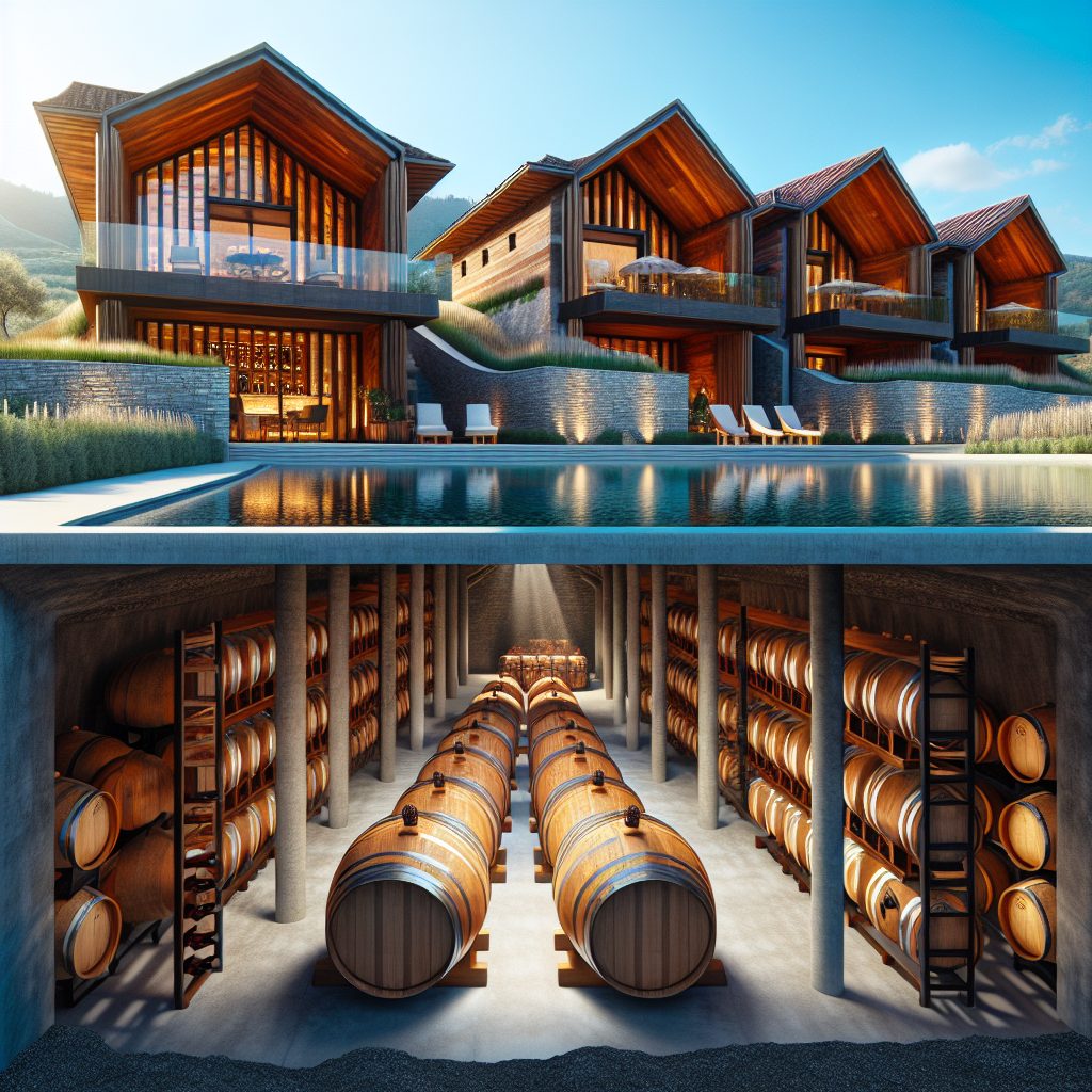 Napa Valley Barrel Inspired Villas with Wine Cellars