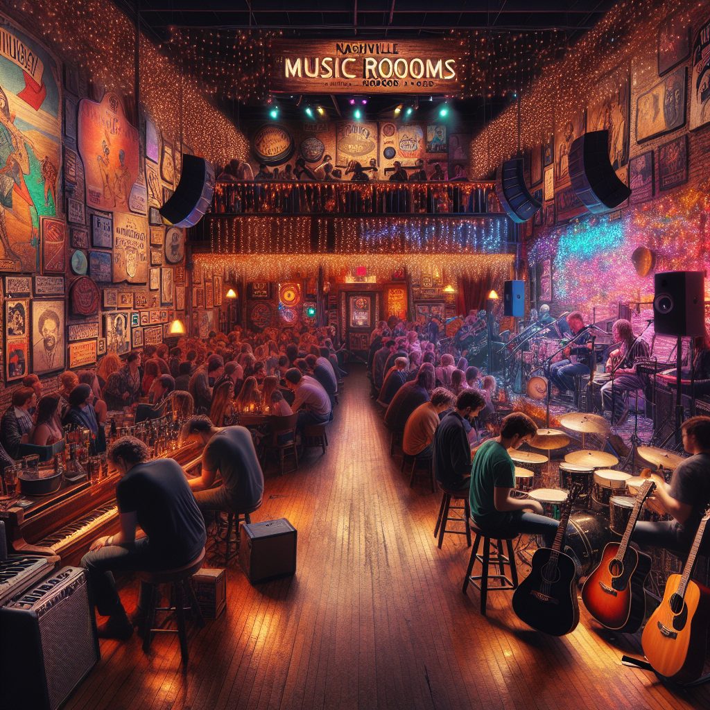Nashville Music Rooms with Live Atmosphere