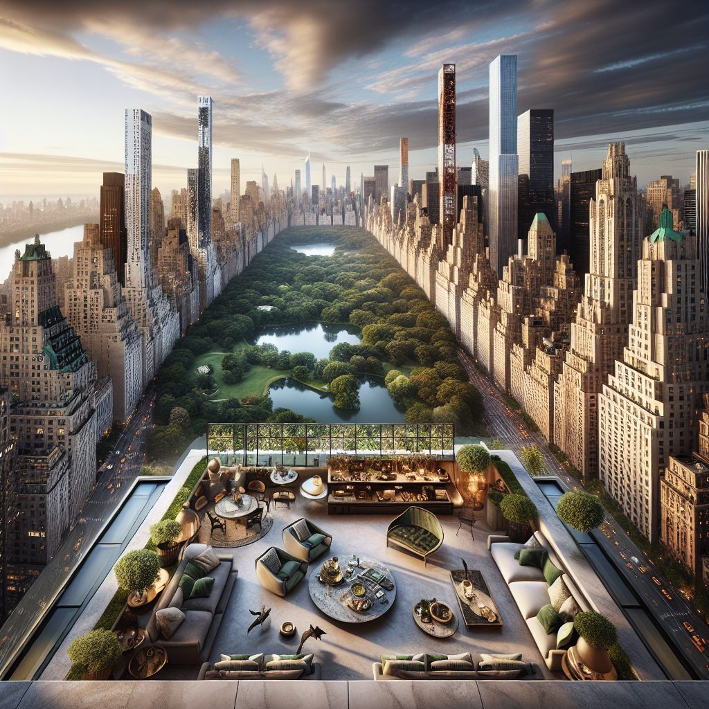 New York Penthouse Stays with Central Park Skyline Framing