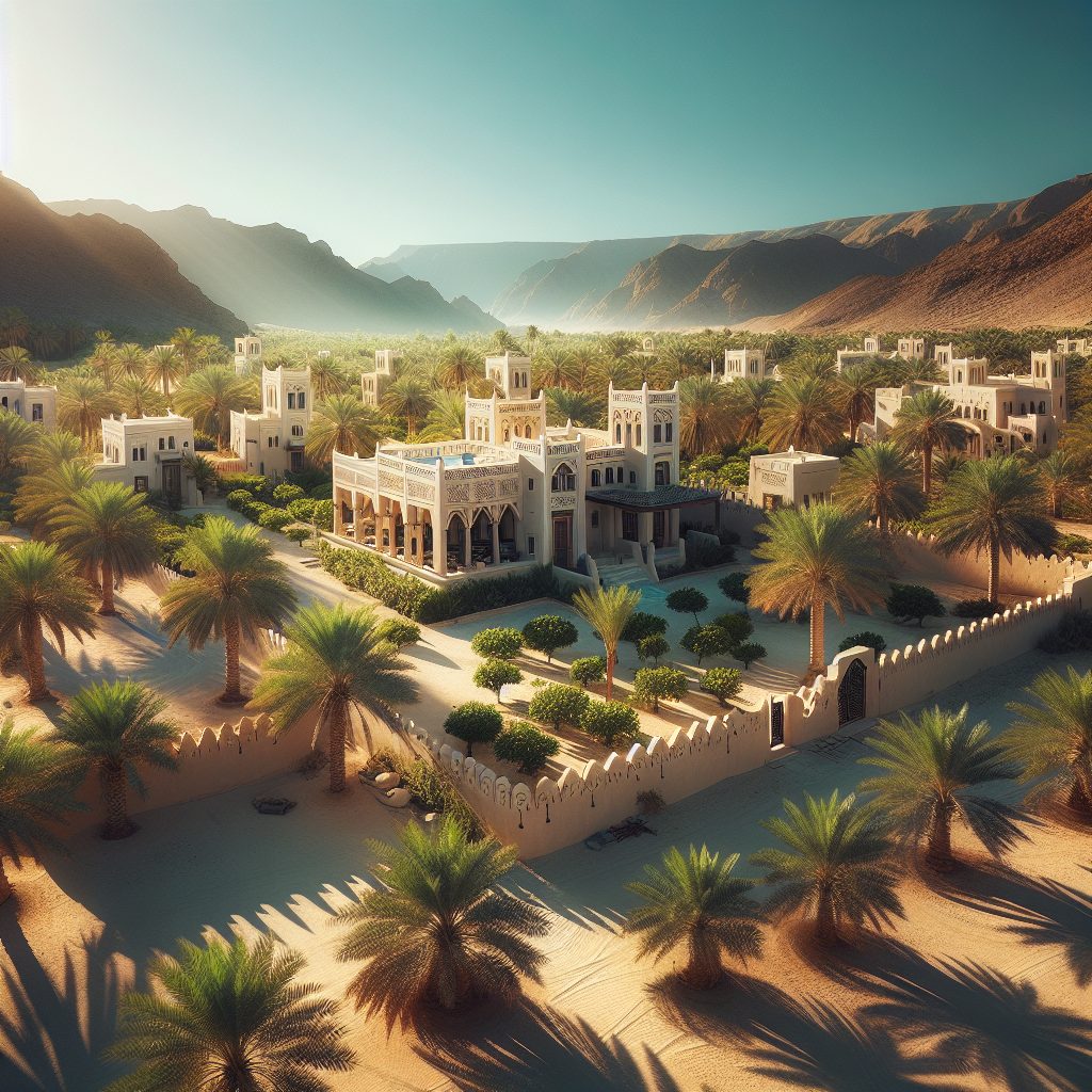 Oman Oasis Villas Surrounded by Palm Groves