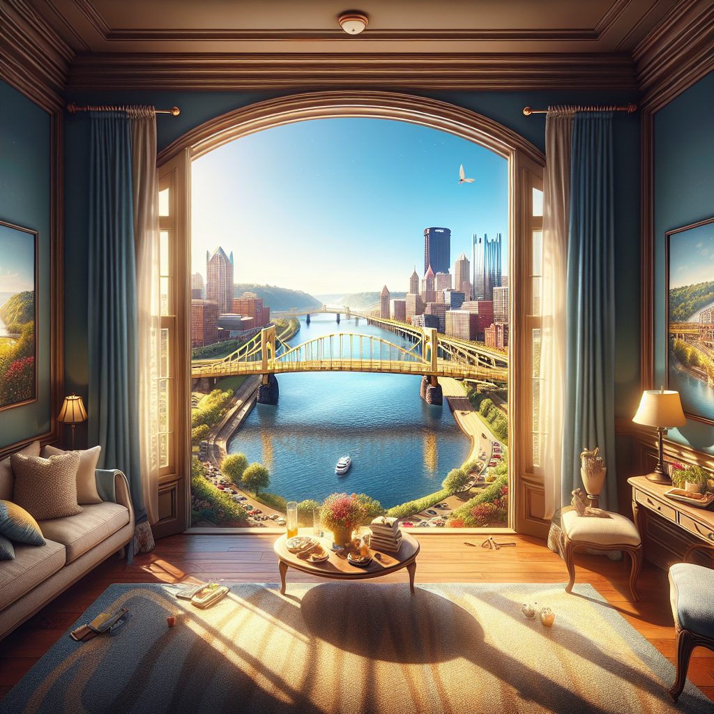 Pittsburgh Bridge View Rooms Near Riverbanks