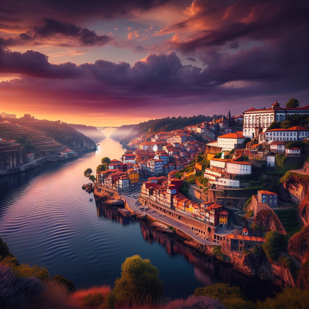 Porto Cliff Villas Above Douro River