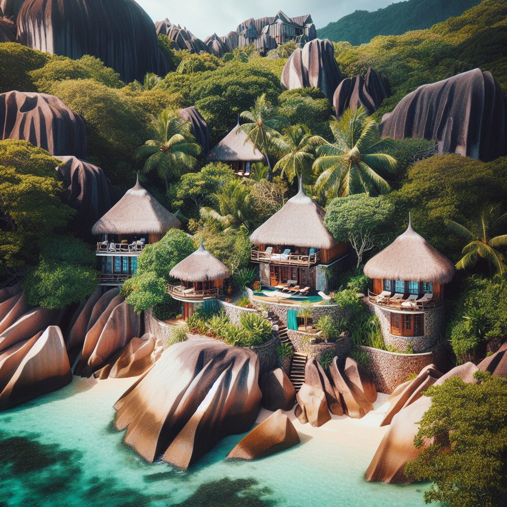 Seychelles Hidden Cove Villas Between Granite Boulders