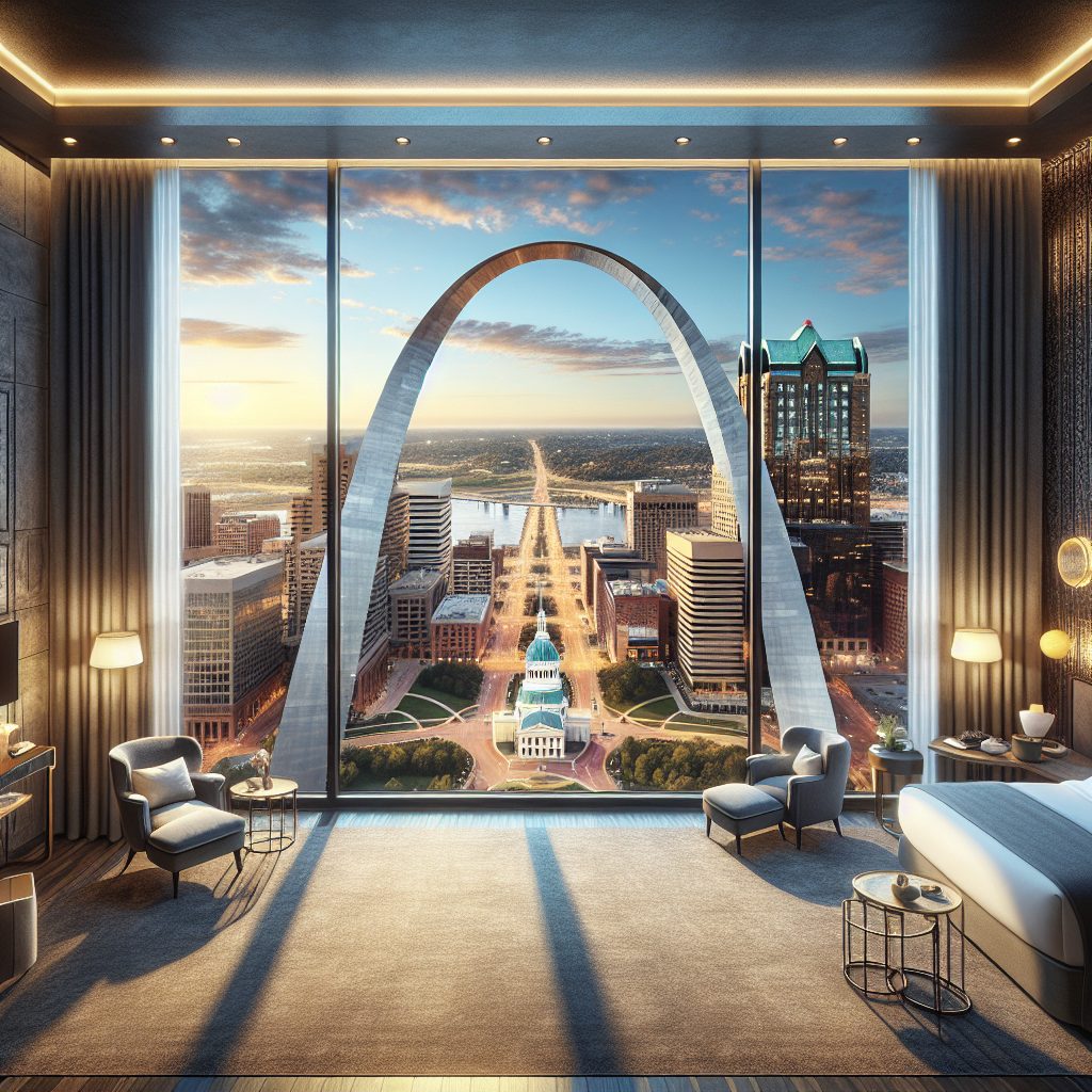 St Louis Arch Facing Rooms with City Views
