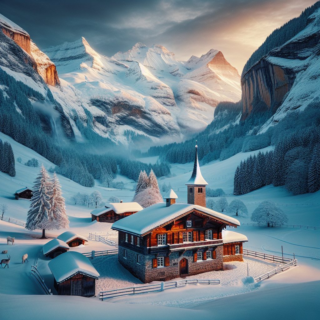 Swiss Alpine Sanctuaries with Winter Views