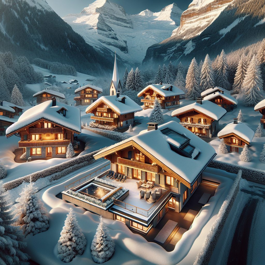 Swiss Snow Peak Villas with Heated Outdoor Decks