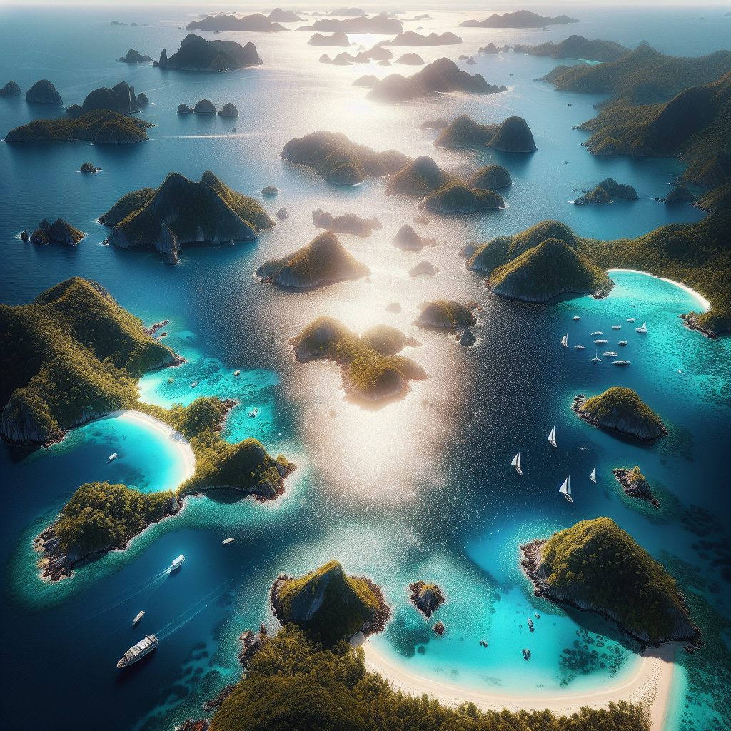 Traveling Across Coastal Islands with Clear Blue Waters