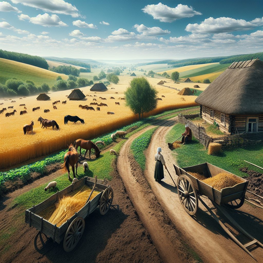 Traveling Across Countryside Farms with Traditional Living