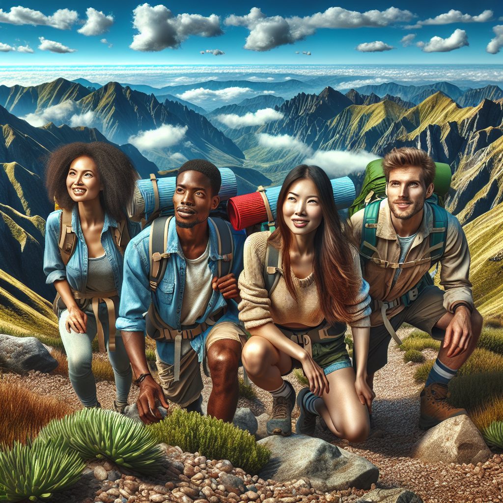 Traveling Across Mountains with Adventure and Exploration