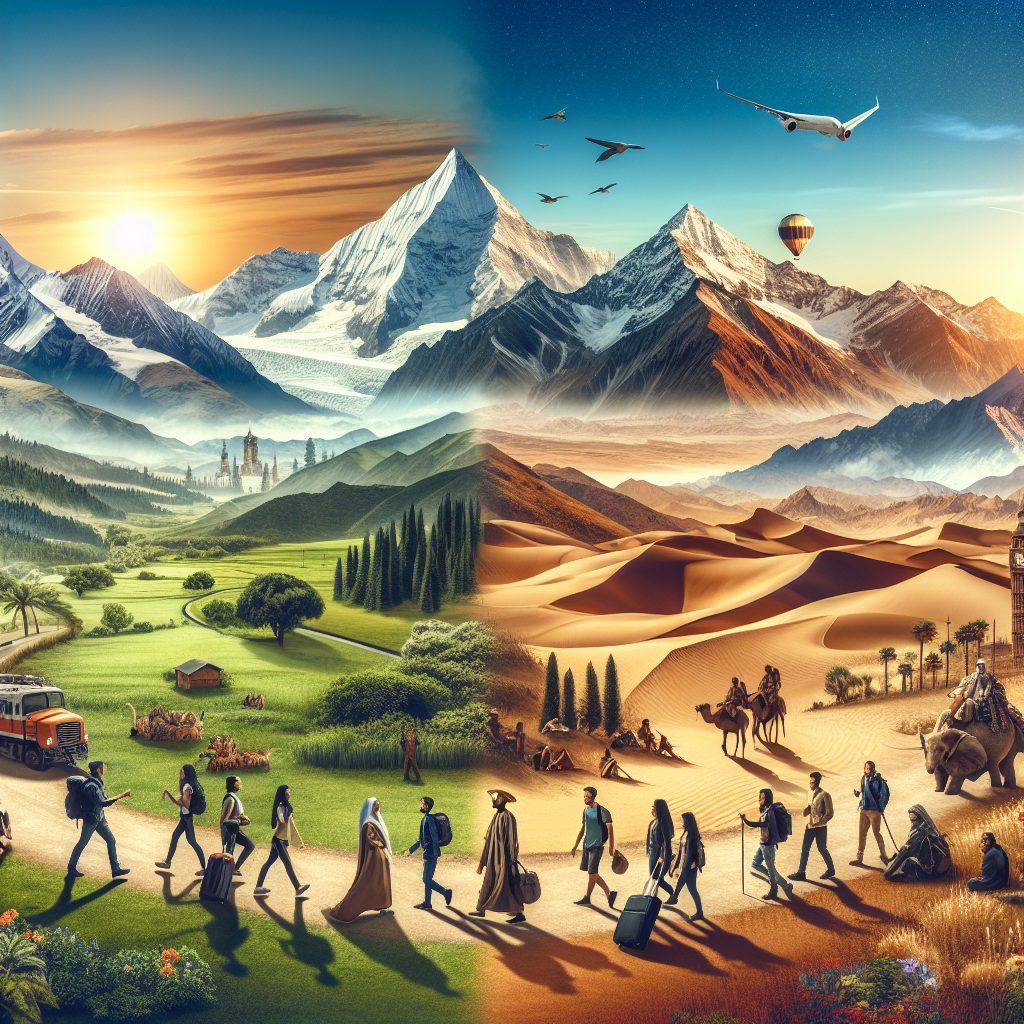 Traveling Across Regions Known for Natural Beauty and Geography