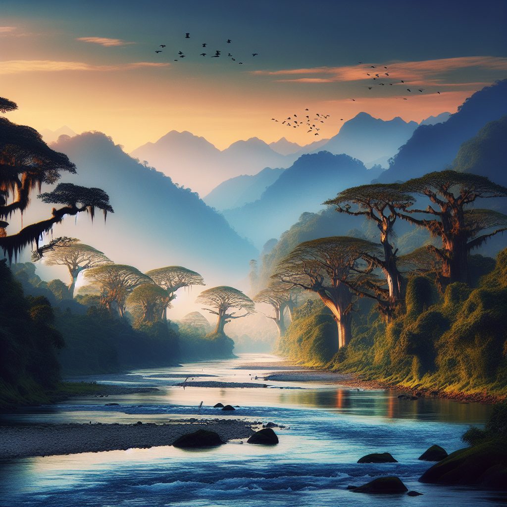Traveling Through River Valleys with Scenic Views and Natural Calm