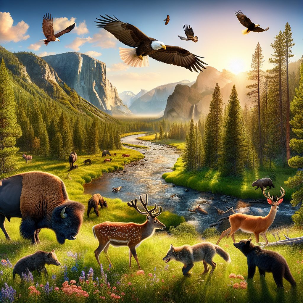 Yellowstone Wildlife Sanctuaries in Natural Habitat