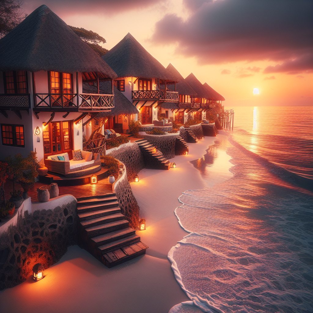 Zanzibar Sand Path Villas Steps from Ocean Edge